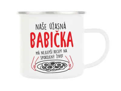 Obrázok produktu pre Plechový hrnček pre úžasnú babičku
