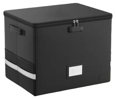 Produktbild von Aufbewahrungsbox für Dokumente mit Deckel und Tragegriffen