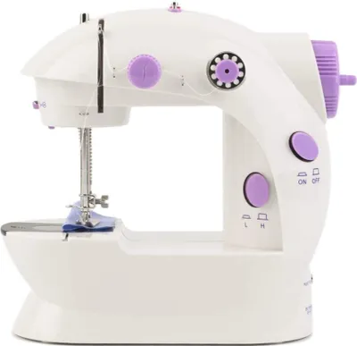 Obrázok produktu pre Mini prenosný elektrický šijací stroj, Šijacie stroje (1 ks šijací stroj + 1 ks pedál na šitie) - SEWISTIC