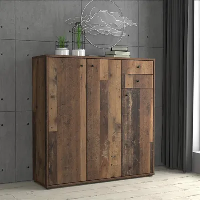 Produktbild von Kommode Beistellschrank Anrichte Standschrank Holzschrank Schrank "Tembi I" Old Wood Vintage