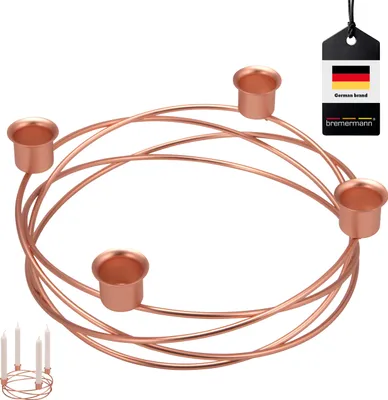 Immagine prodotto di portacandele bremermann - stampo per ghirlanda, per candele a colonna / candele da tavolo, portacandele