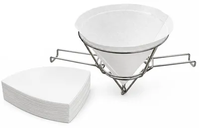 Produktbild von Küchen Ölfilter Set mit Filterhalter, Frittieröl Filter für Speiseöl & Ahornsirup, 10 Zoll Kegelfilter mit Filterpapier für Zuhause