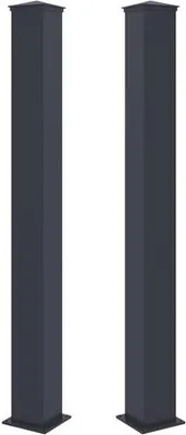 Immagine prodotto di Colonna G21 per cancello e portone 15x166 cm con piede, antracite, 2 pezzi