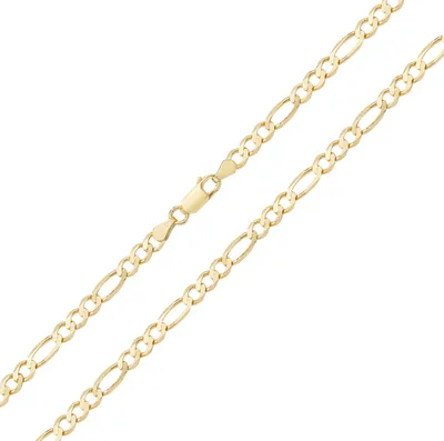 Produktbild von Wunderschön 9 Karat (375) Gold Damen - Figaro Kette - 56cm*5mm; TRS19355L22