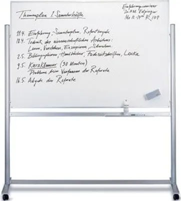Produktbild von Magnetoplan ferroscript-Schreibtafel mobil, doppelseitig, 2200 x 1200 mm
