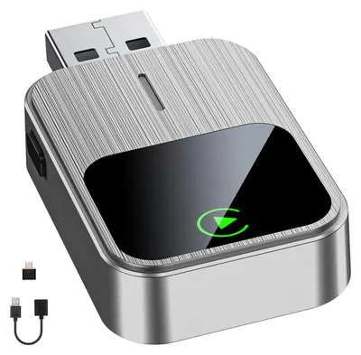 Kabelloser CarPlay-Adapter für iPhone, Plug & Play, weiß