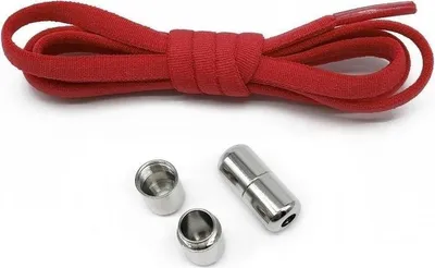 Produktbild von CHPN - Elastische Schnürsenkel - Rote Schnürsenkel - Elastische Kinderschnürsenkel - Sportschnürsenkel - Elastische Schnürsenkel - Mit Verschluss