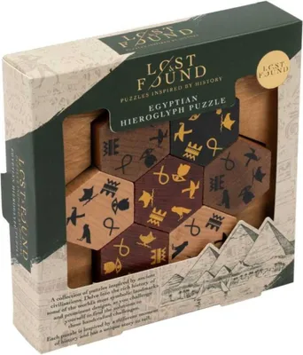 Obrázek produktu pro Puzzle „Ztracené a nalezené“ – vzdělávací hra s egyptskými hieroglyfy, karton