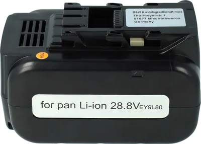 Produktbild von EXTENSILO Akku kompatibel mit Panasonic EY7880LZ2C31, EY7880, EY7880LN2C, EY7880LN2S, EY7880LN2T Werkzeug (5000 mAh, Li-Ion, 28,8 V)