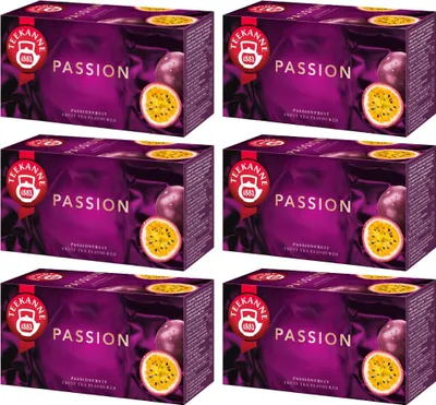 Produktbild von Teekanne Passion Tee Passionsfrucht 6x 20 Beutel - Früchtetee Mischung Stevia