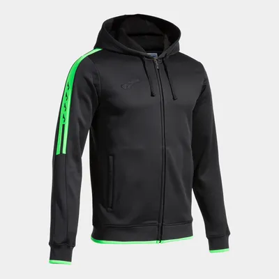 Immagine prodotto di Giacca Con Cappuccio Joma Olimpiada, Nero-Verde Neon, 5Xs
