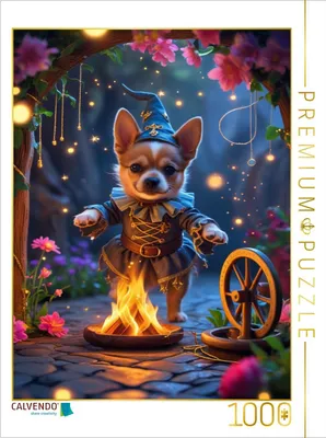 Produktbild von CALVENDO Puzzle Rumpelstilzchen-Hundewelpe | 1000 Teile Lege-Größe 64 × 48 cm Foto-Puzzle für glückliche Stunden