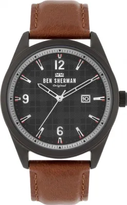 Obrázek produktu pro Ben Sherman WB040TB Carnaby Check Herren 43mm 3ATM