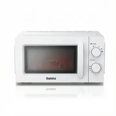 Produktbild von Galanz Mikrowelle 20L Weiß, 700W, 6 Leistungsstufen, Auftaufunktion, Glasdrehteller, freistehende Mikrowelle mit Drehregler, KI-generiertes Bild