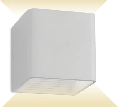 Produktbild von V-TAC VT-759, Wandbeleuchtung für den Außenbereich, Weiß, Aluminium, IP65, Eingang, Garage, Garten, Terrasse, Weiß