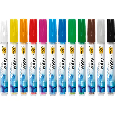 Produktbild von SOLO GOYA Aqua Paint Marker-Set, sortierte Farben, 12Stck.