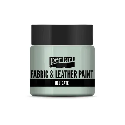 Obrázok produktu pre PENTART Jemná farba na textil a kožu, 50 ml, zelenkastá strieborná