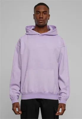 Produktbild von Urban Classics TB4955 | Heavy Terry Garment Dye Hoody Kapuzenpuli Herren - Farbe: Lilac - Größe: 5XL