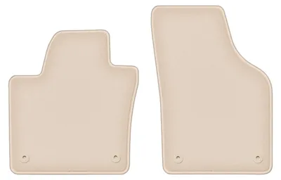 Produktbild von DURBAN Beige Velours-Fußmatten vorne für Seat Alhambra II Minivan (2010-)