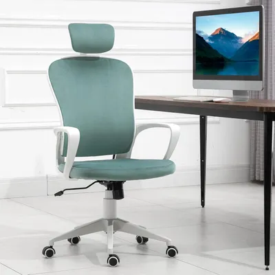 Obrázek produktu pro Ergonomická kancelářská židle - Otočná židle - Kancelářská židle s opěrkou hlavy - Kancelářská židle s podloketníky