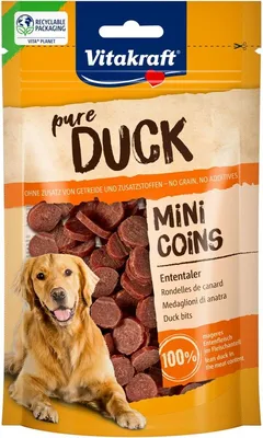 Zdjęcie produktu dla Przysmak dla psa VITAKRAFT Kaczka mini Coins 80g