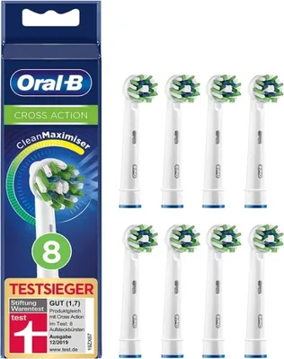 Produktbild von Braun Oral-B Aufsteckbürsten Cross Action 8er CleanMaximizer
