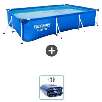 Obrázek produktu pro Bestway Steel Pro, obdélníkový bazén - 300 x 201 x 66 cm - 2dílný - S22296