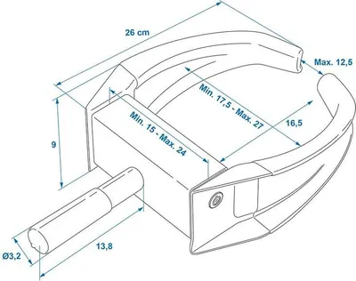 Produktbild von ProPlus Radkralle universal kompakt, Stahl, Gelb/Schwarz, 30x26x8 cm, bis 275 mm Reifenbreite