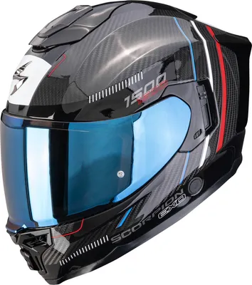 Obrázek produktu pro Helma Scorpion Exo-1500 Carbon Air Zity, černá/červená/modrá, M (57/58)