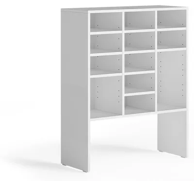 Obrázok produktu pre Skrinka na topánky Vicco Hermia biely 78.6 x 99 cm S 12 otvorenými priehradkami, Model 62577