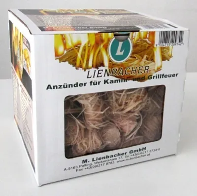 Produktbild von Grillanzünder / Kamin Anzünder / Anzündwolle Lienbacher 80 Stück