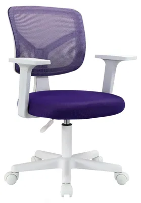 Immagine prodotto di Sedia da scrivania per bambini, sedia girevole - Regolabile in altezza - 55 x 51 x 81-93 cm - Viola