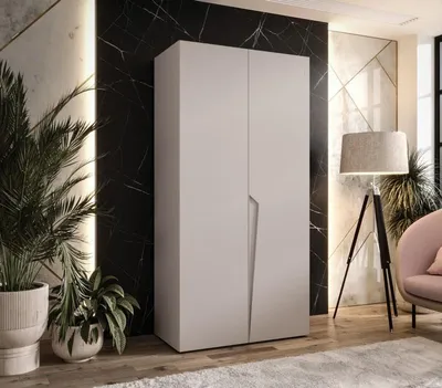 Obrázek produktu pro Šatní skříň 100 cm SORAYA 1 - kašmír / kašmírový úchyt