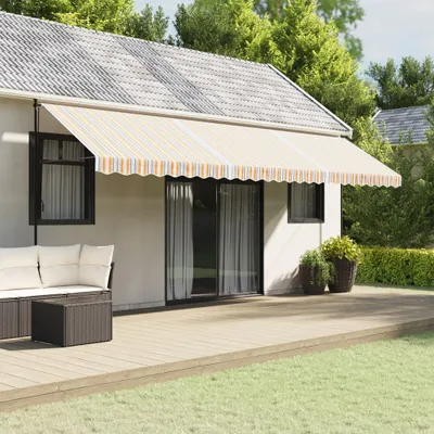 Productafbeelding van Maison Exclusive - Zonnescherm, meerkleurig gestreept, 600 cm