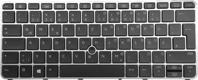 A top-down view of a laptop keyboard.