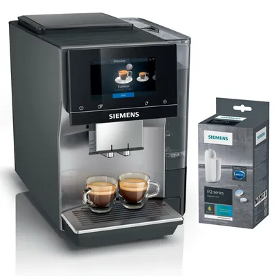 Produktbild von Siemens Kaffeevollautomat, EQ700 classic, Grau, Wassertank TP715D01