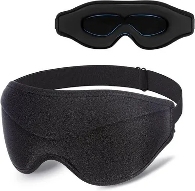 Produktbild von 3D-Kontur-Oogmasker, 100% lichtblokkerend, für Seitenlieger, reisegeeignet