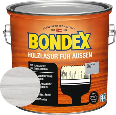 Produktbild von BONDEX Holzlasur hellblau - grau 2,5 l