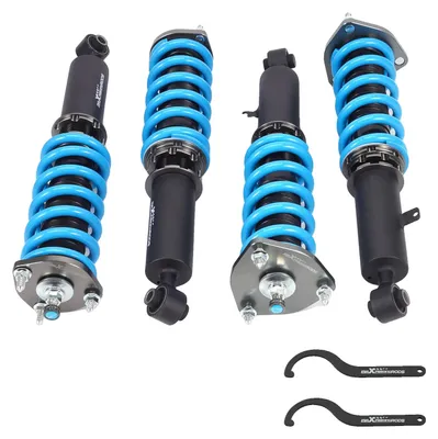 Productafbeelding van Schroefveren set, compatibel met Lexus GS300 / GS400 / GS430, afmetingen 70(L) x 50(B) x 20(H) cm, gewicht 25,5 kg, dempers met 24 standen verstelbaar