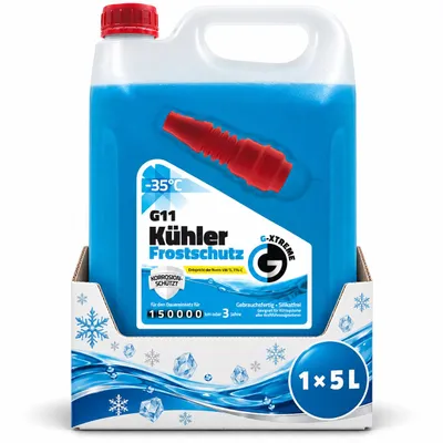 Produktbild von Kühlmittel G11 5L Kühlerfrostschutz bis -35°C 3 Jahre gebrauchsfertig silikatfrei VW TL 774-C Blau, KI-generiertes Bild