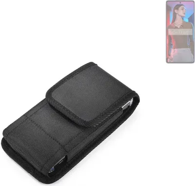 Produktbild von Holster Gürteltasche kompatibel mit Tecno Camon 20 Pro Holster Gürtel Tasche wasserabweisend Handy Hülle Schutz Hülle Outdoor schwarz K-S-Trade