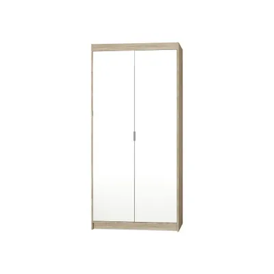 Produktbild von Regalschrank 90 PILINA mit Spiegeln - Sonoma-Eiche