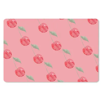 Produktbild von MuchoWow® Schreibtischunterlage Kirsche - Obst - Rosa 60x40 cm - XXL Mauspad - Großes Mauspad