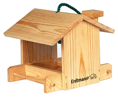 Artikelbild 2 von 'Silohäuschen Naturholz mit hochziehbarem Dach' aus der Kategorie Vogelhäuser
