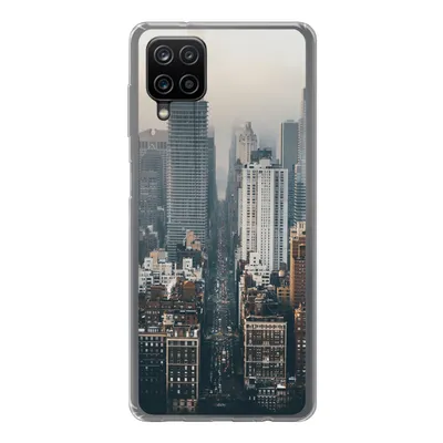 Produktbild von MuchoWow® Handyhülle Schutzhülle Hülle für Samsung Galaxy A12 Skyline von New York Silikon Softcase Handy Hülle - Bild