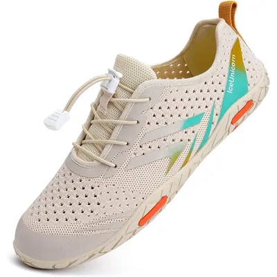Immagine prodotto di Scarpe da spiaggia, scarpe da bagno, scarpe da piscina, scarpe da acqua, scarpe estive, scarpe da surf, taglia 42 EU, beige, arancione