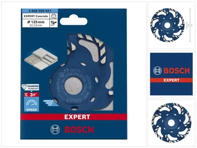 Obrázok produktu pre Bosch 2 608 900 651, Betón, Bosch, Modrá, Kolo, 2,22 cm, 12,5 cm