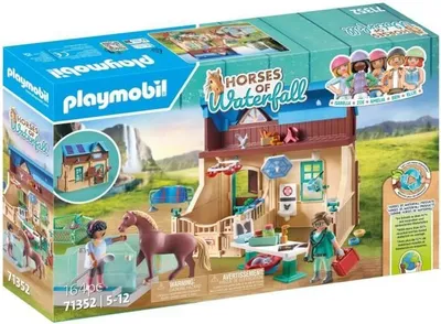 Produktbild von PLAYMOBIL 71352 Pferdehof Tierarztpraxis mit Aquatrainer, Horses of Waterfall, Für Kinder ab 5 Jahren
