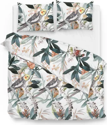 Produktbild von ZO!Home Kendal Dbo 240 White Bettwäsche 1 x Bettbezug 240x220 + 2 x Kopfkissenbezug 80x80 White Natur weiß