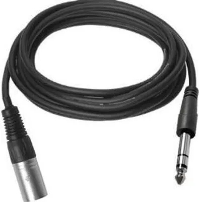 Produktbild von Vivolink PROAUDXLRJACKS1, XLR, Männlich, 6.35mm TRS, Männlich, 1 m, Schwarz